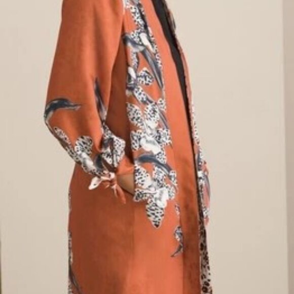 Chico‘s reversible duster animal print 12/14. Chico’s 2. NWT. - Picture 2 of 9